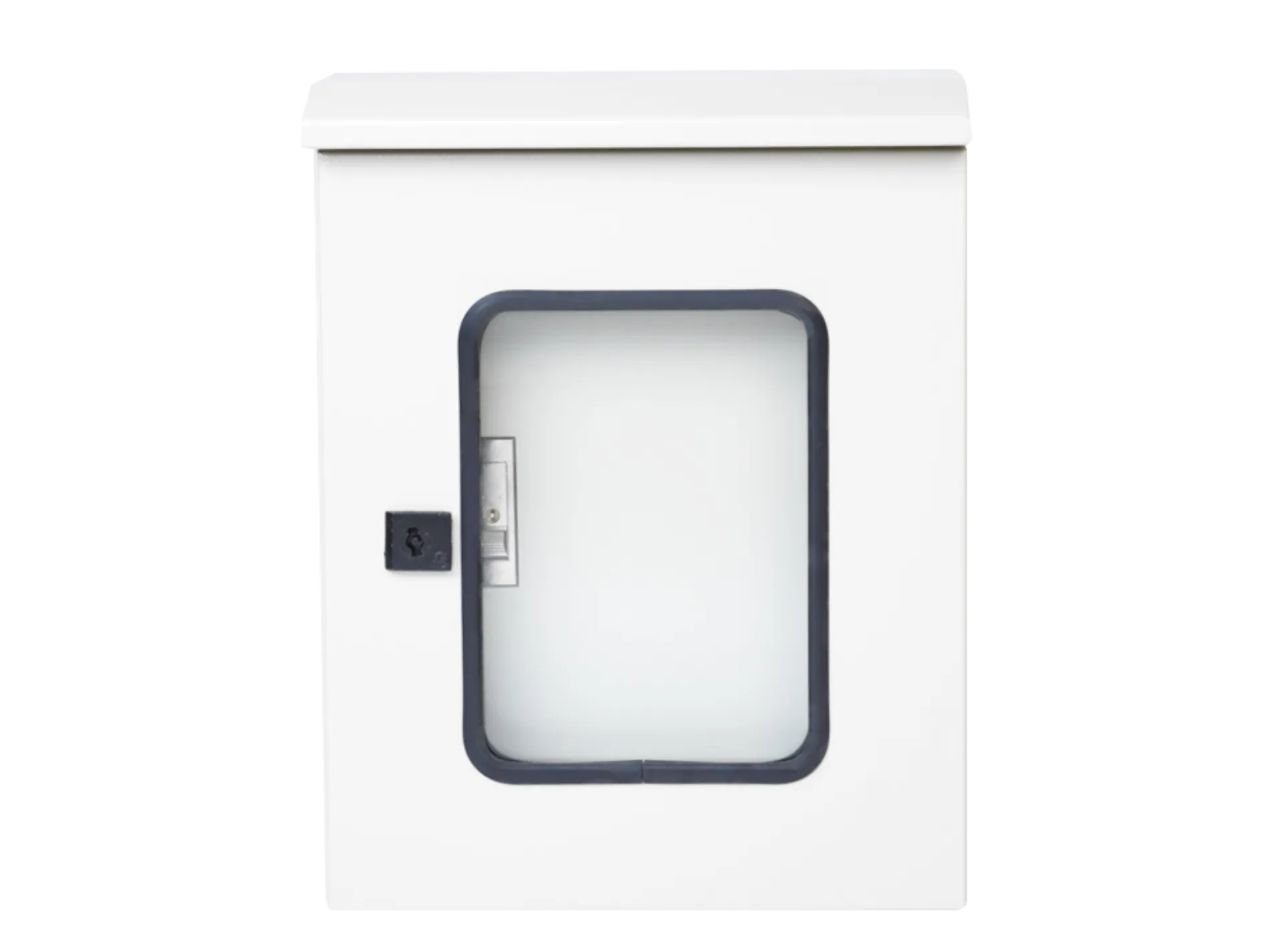 MSS-MSB2G-01 ตู้มาตรฐาน แบบกันน้ำมีหลังคา ฝา 2 ชั้นมีกระจก รุ่น MSB | ตู้ไฟฟ้า IP55 ป้องกันฝุ่นและน้ำ สำหรับงานติดตั้งภายนอก - Image 1